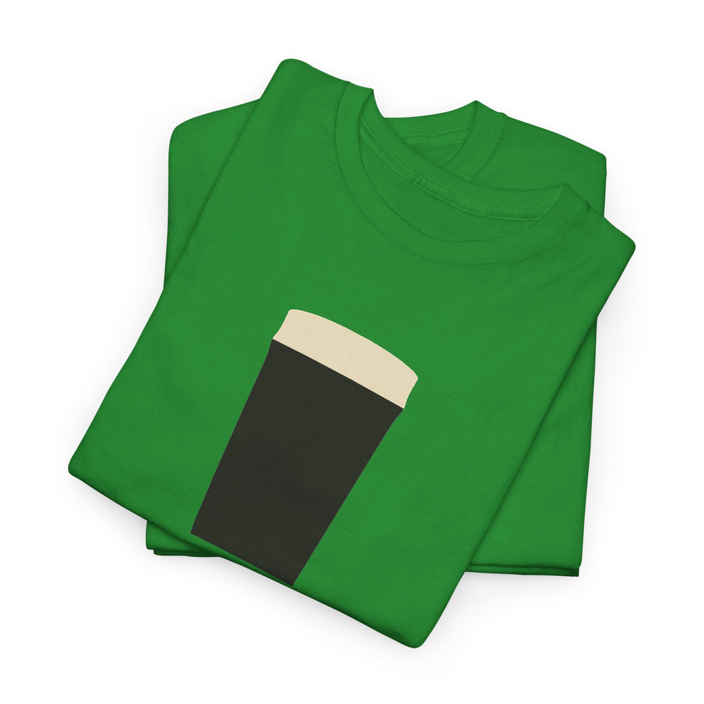 Very Beer Time Tee in Irish Green: folded