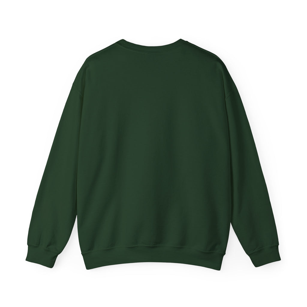 Merry Time Crewneck in Forest Green: back