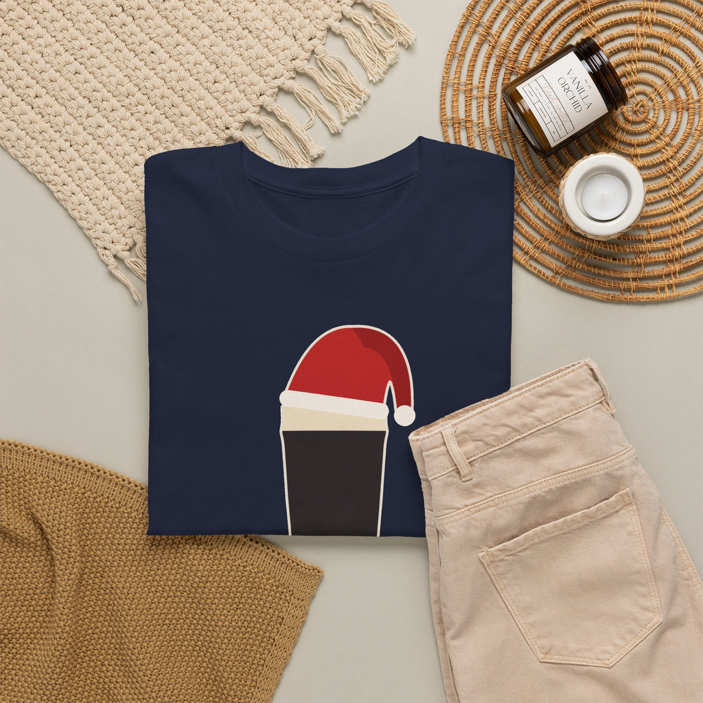 Merry Time Tee in Navy: styled flat lay